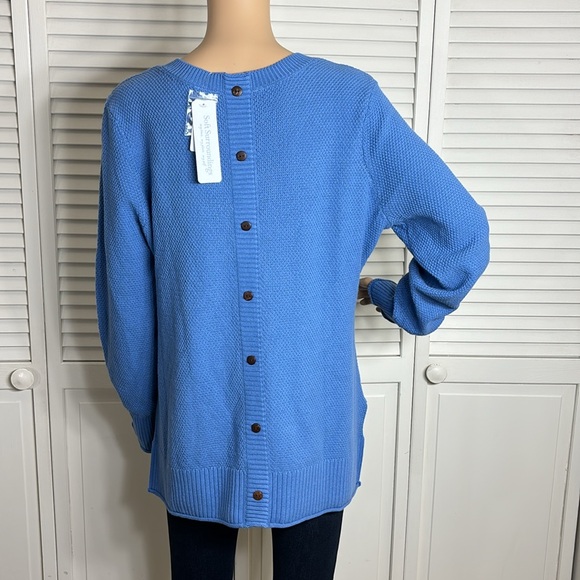 NWT Soft Surroundings Marin Back Button Sweater Large - Picture 12 of 16